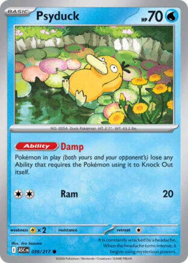 ASC 039 Psyduck energy pattern reverse holo