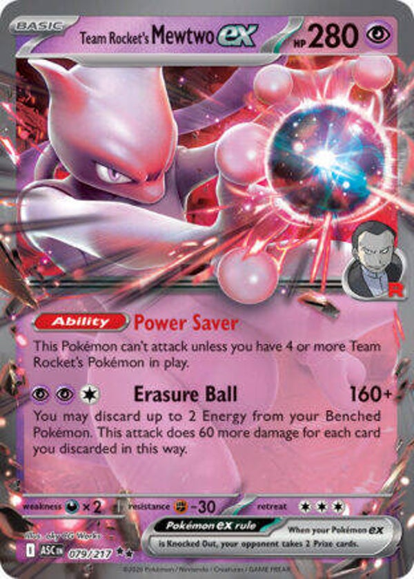 ASC 079 Team Rocket's Mewtwo EX