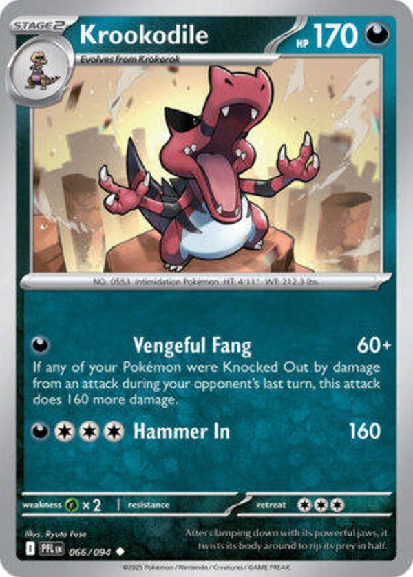 PFL 066 Krookodile reverse holo