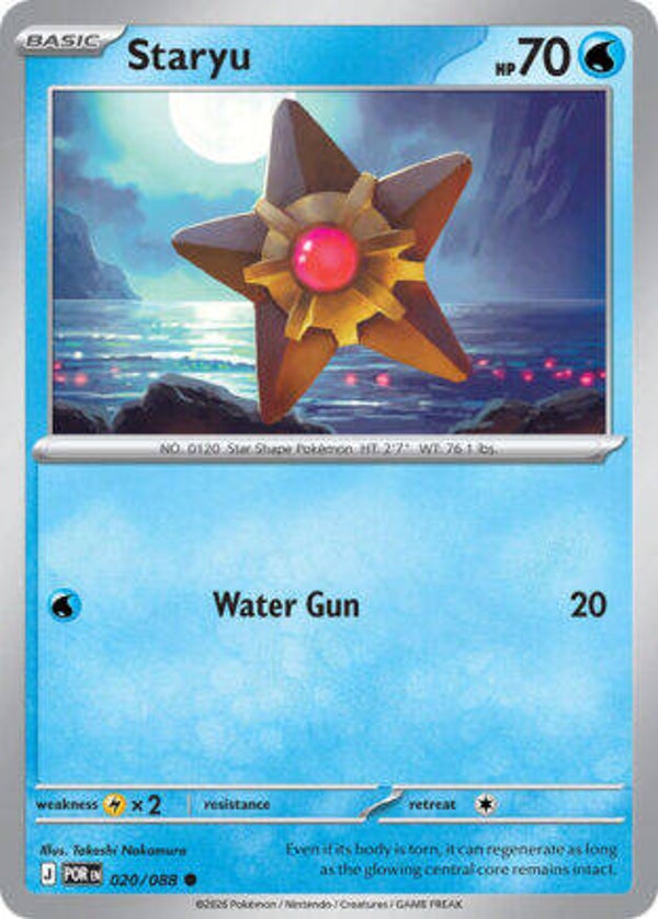 POR 020 Staryu reverse holo