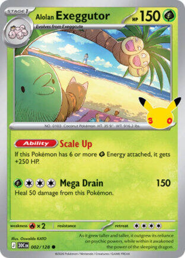 30C 002 Alolan Exeggcute holo