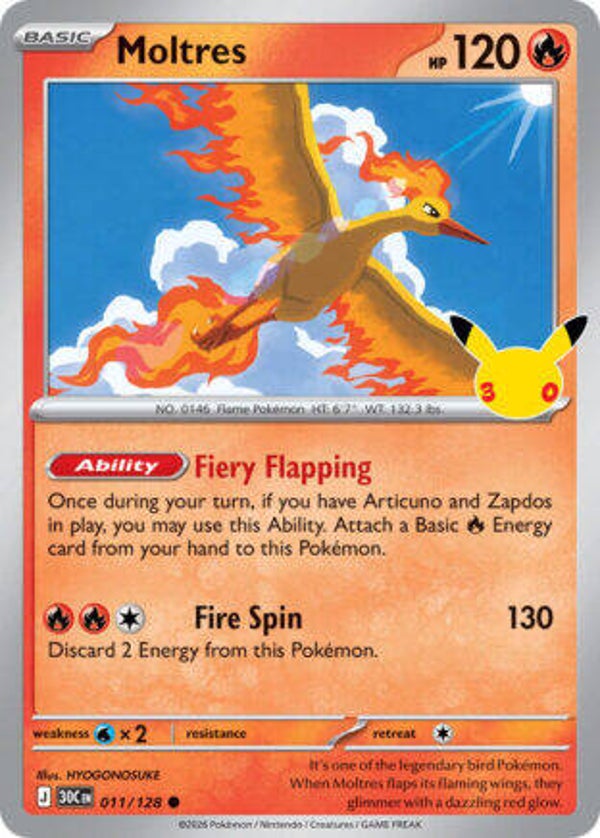 30C 011 Moltres holo