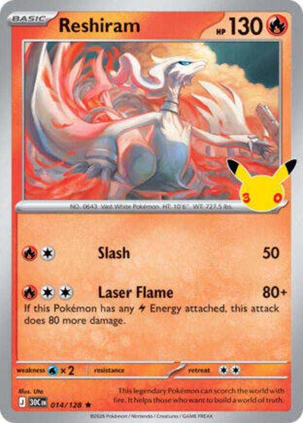 30C 014 Reshiram holo