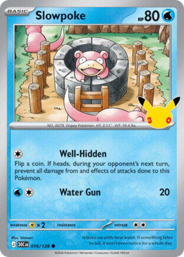 30C 016 Slowpoke holo