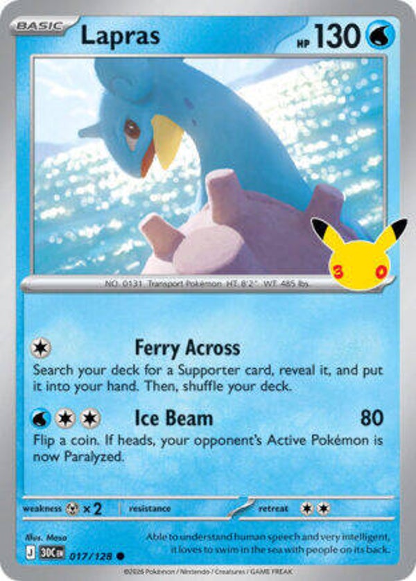 30C 017 Lapras holo