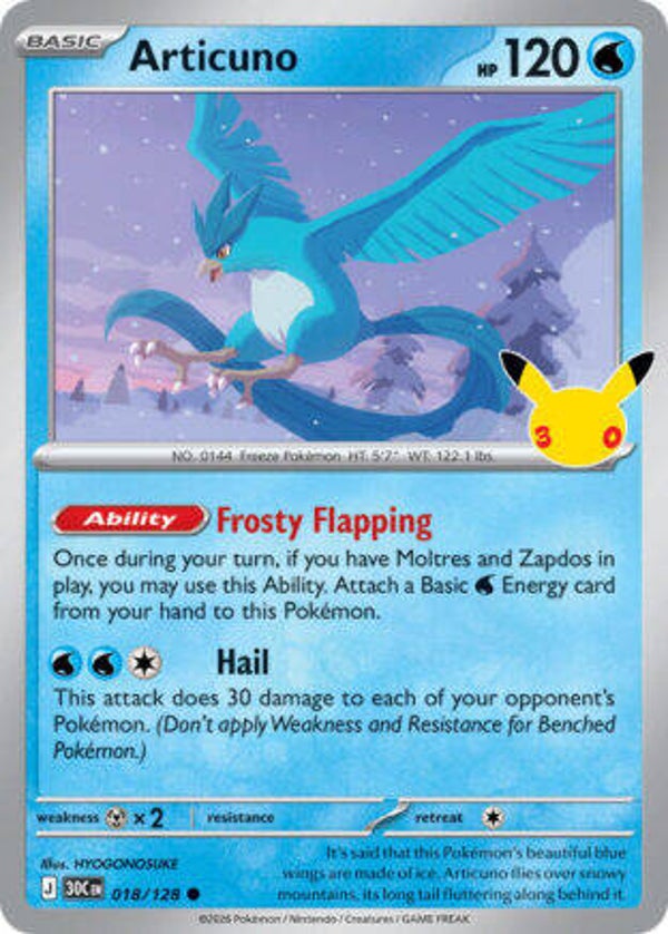30C 018 Articuno holo