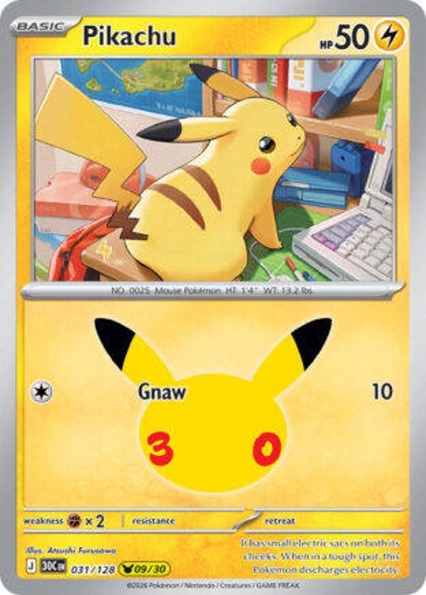 30C 031 Pikachu holo