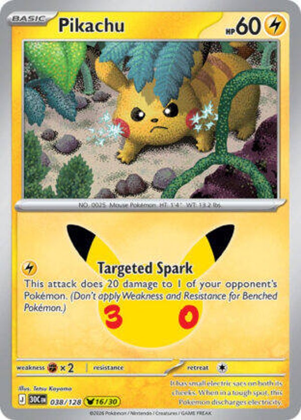 30C 038 Pikachu holo