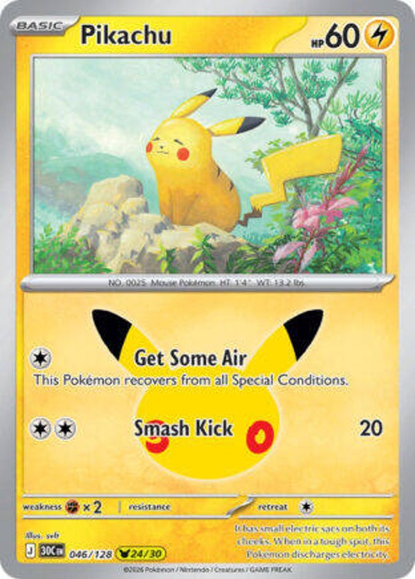 30C 046 Pikachu holo