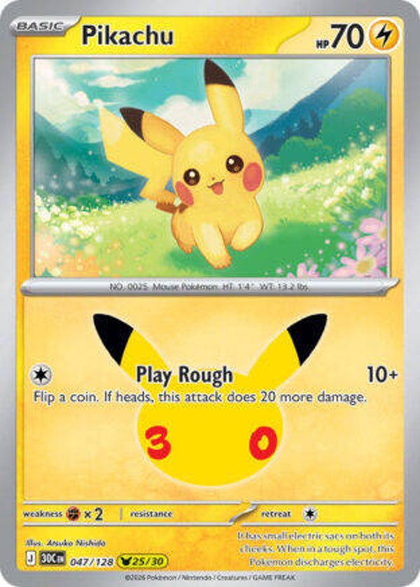 30C 047 Pikachu holo
