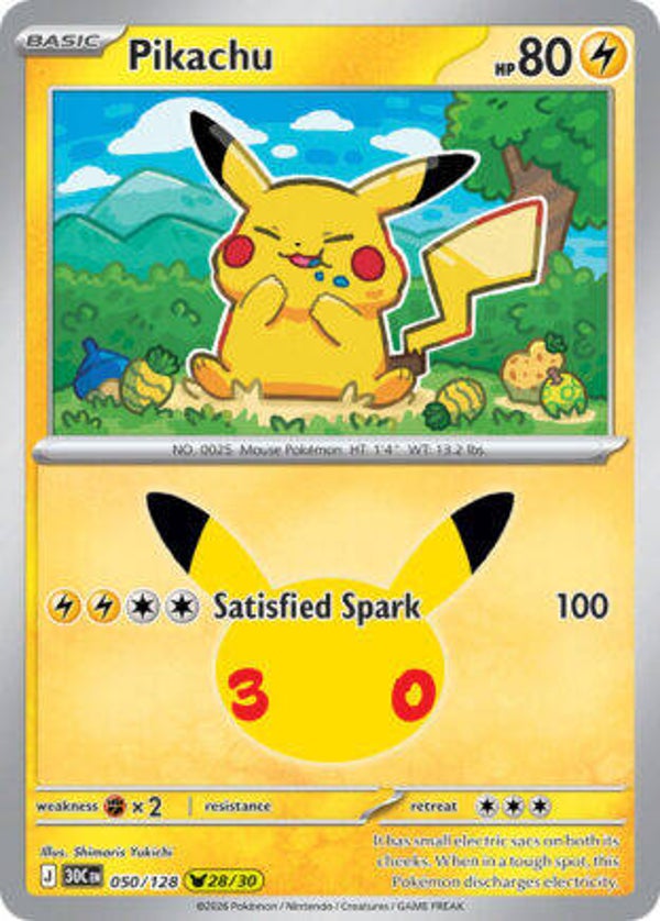 30C 050 Pikachu holo