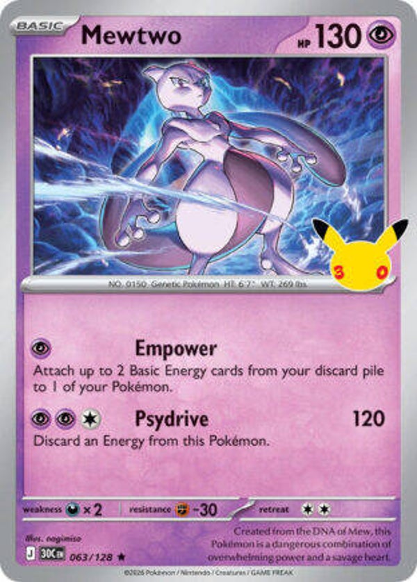 30C 063 Mewtwo holo