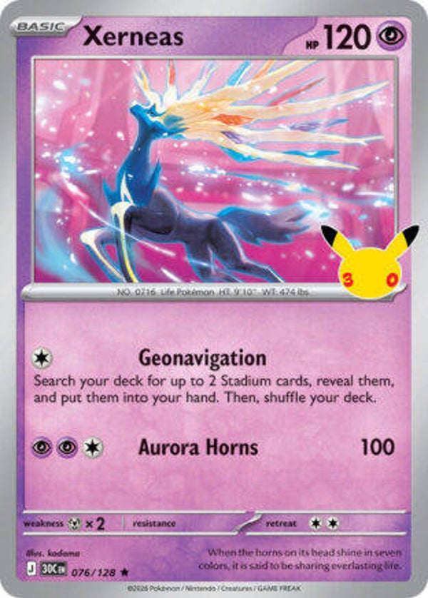 30C 076 Xerneas holo