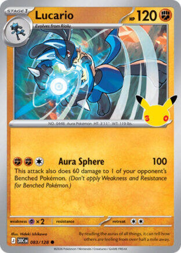 30C 083 Lucario holo