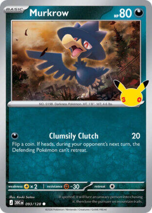 30C 093 Murkrow holo