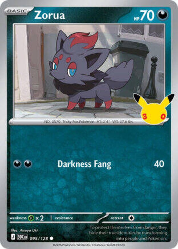 30C 095 Zorua holo
