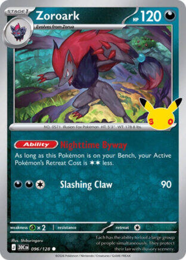 30C 096 Zoroark holo