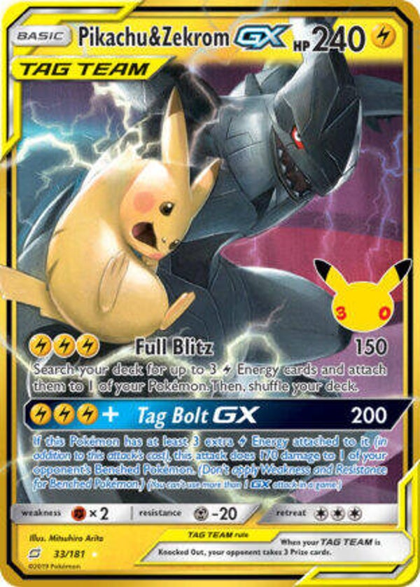 30C Classic 33 Pikachu & Zekrom-GX