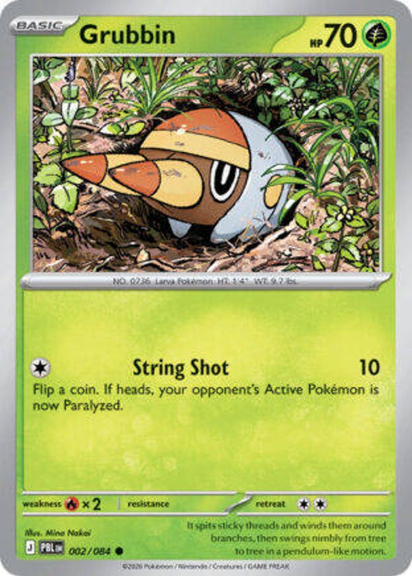 PBL 002 Grubbin reverse holo