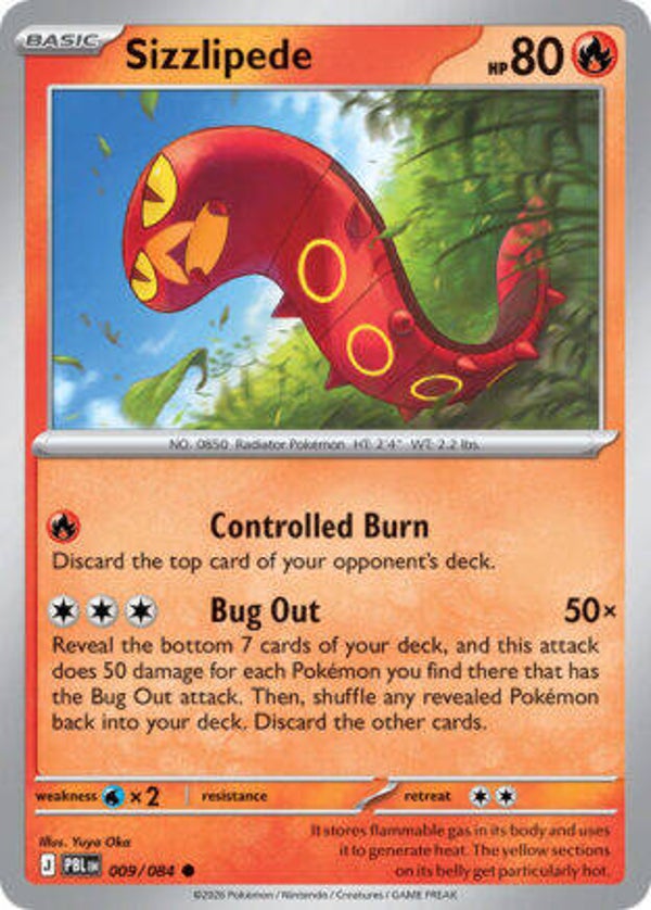 PBL 009 Sizzlipede reverse holo
