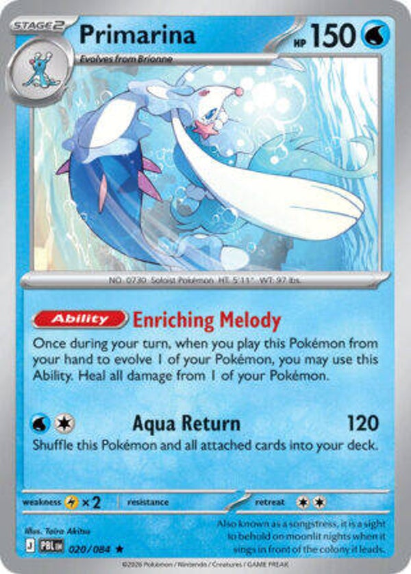 PBL 020 Primarina reverse holo