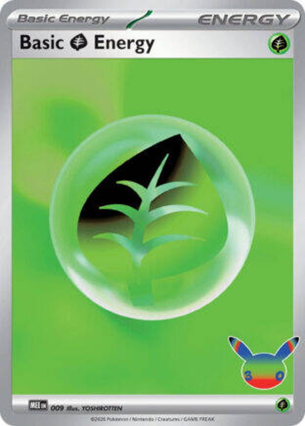 30C Energy 009 Basic Grass Reverse Holo