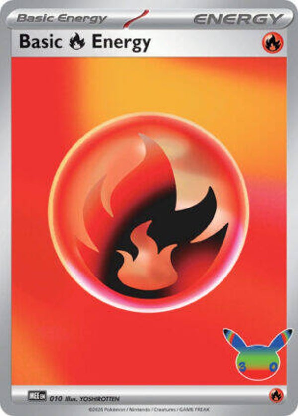 30C Energy 010 Basic Fire Reverse Holo