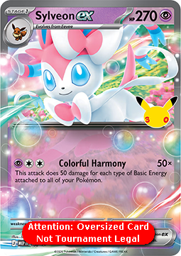 MEP 100 Sylveon EX Jumbo Kaart