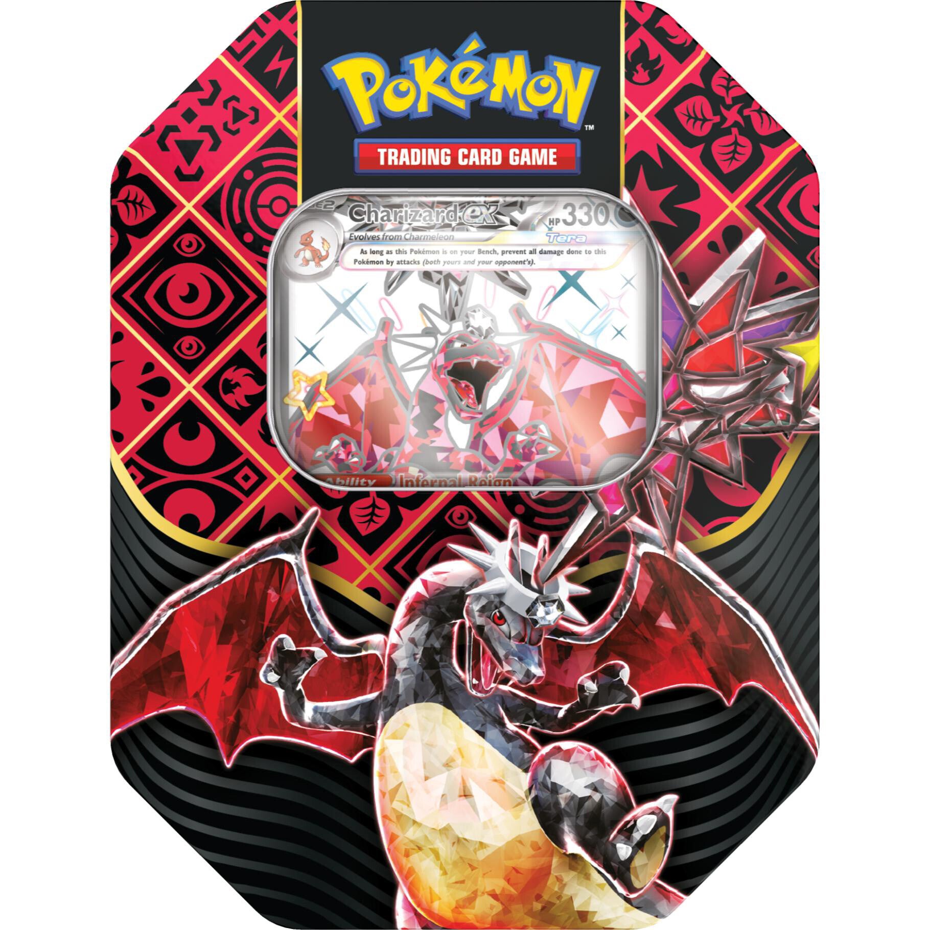 Paldean Fates Tin Charizard