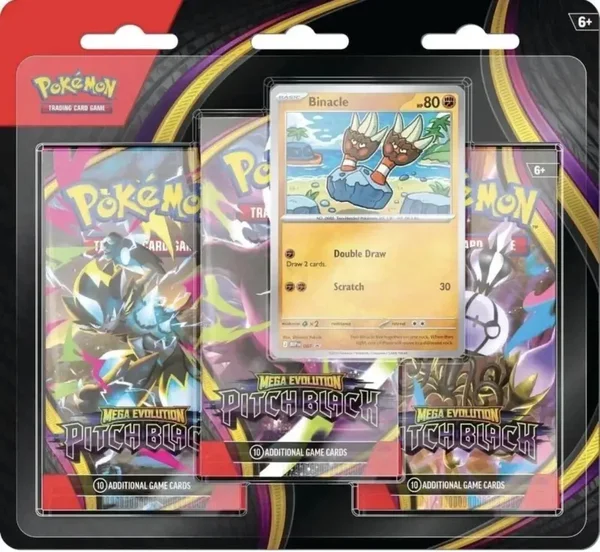 Pitch Black 3 pack blister Binacle