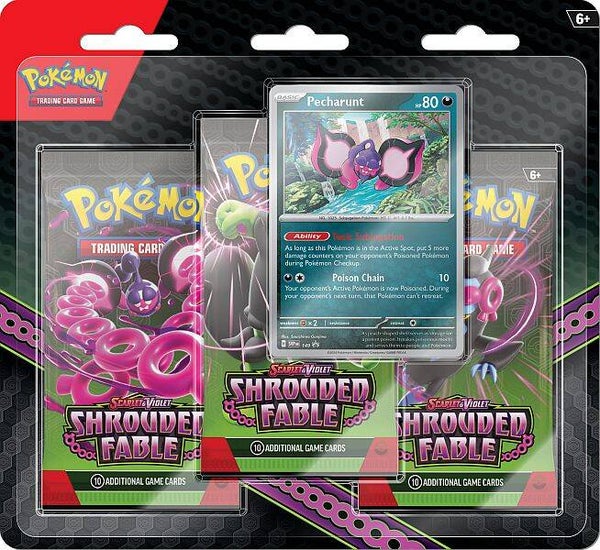 Shrouded Fable 3 pack blister Pecharunt