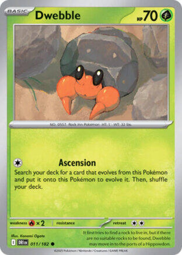 DRI 011 Dwebble reverse holo