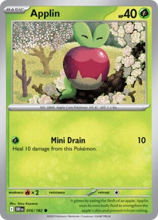 DRI 016 Applin reverse holo