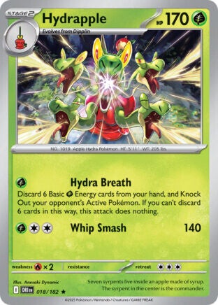 DRI 018 Hydrapple reverse holo
