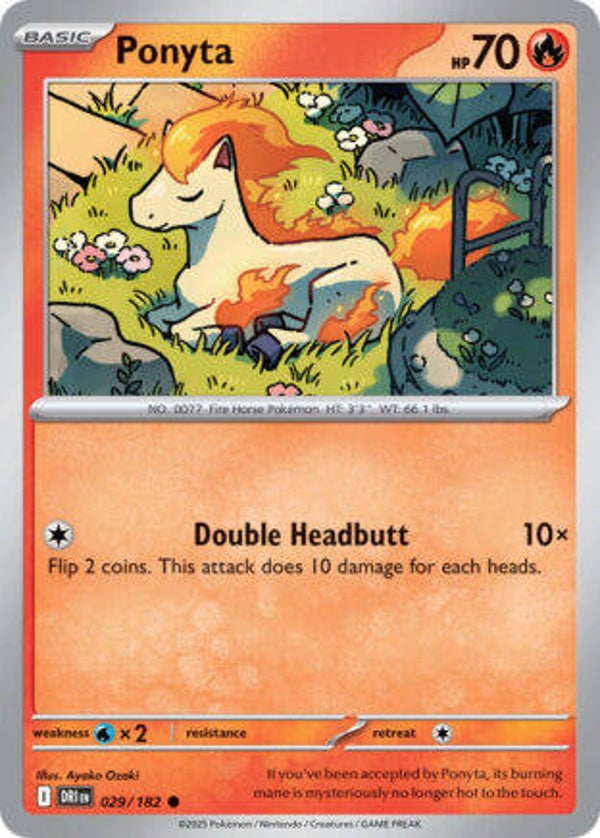DRI 029 Ponyta reverse holo