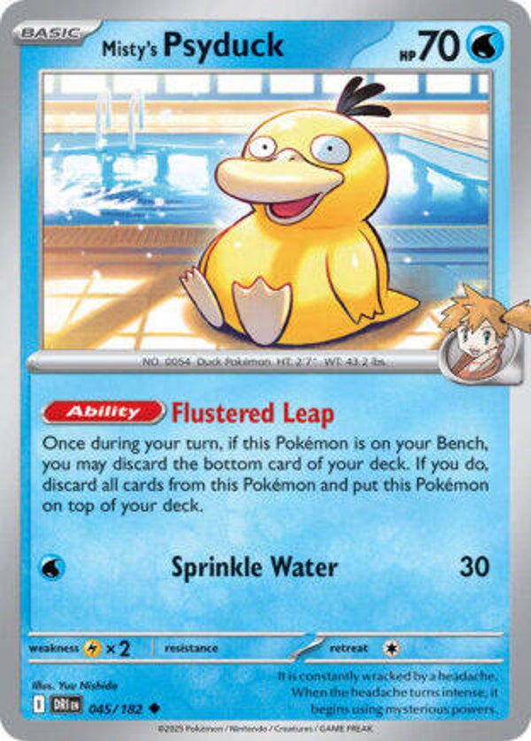 DRI 045 Misty's Psyduck reverse holo