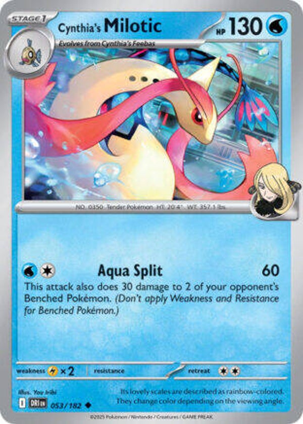 DRI 053 Cynthia's Milotic reverse holo