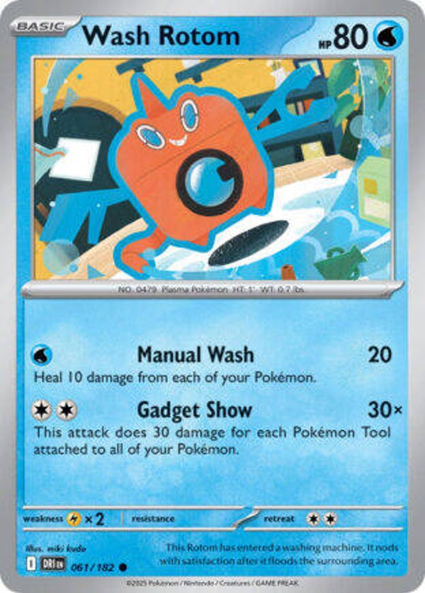 DRI 061 Wash Rotom reverse holo