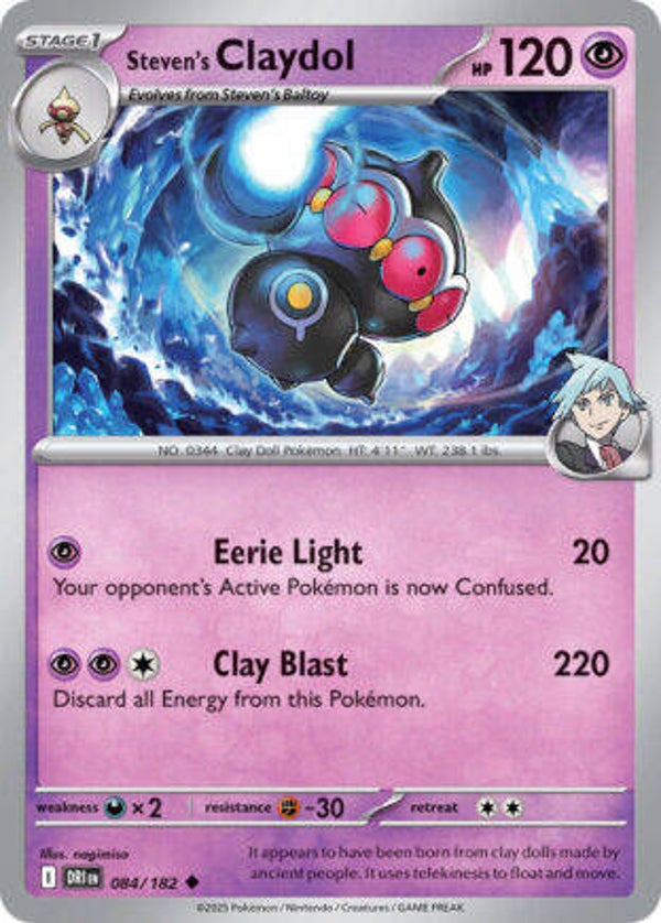 DRI 084 Steven's Claydol reverse holo