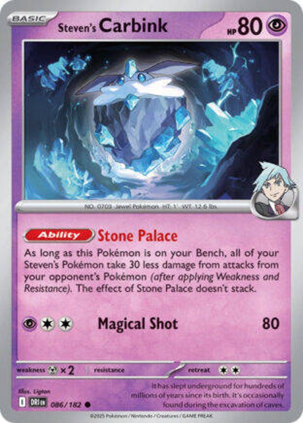 DRI 086 Steven's Carbink reverse holo