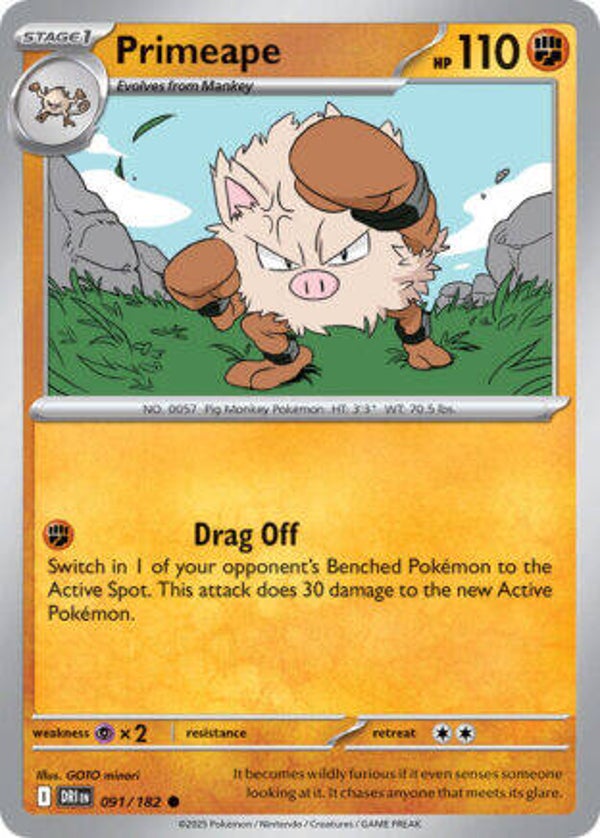 DRI 091 Primeape reverse holo