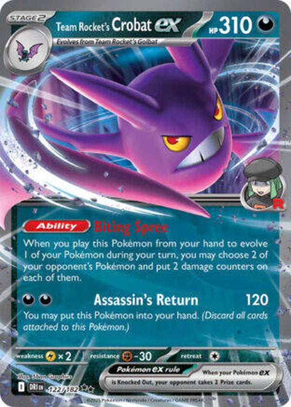 DRI 122 Team Rocket's Crobat EX