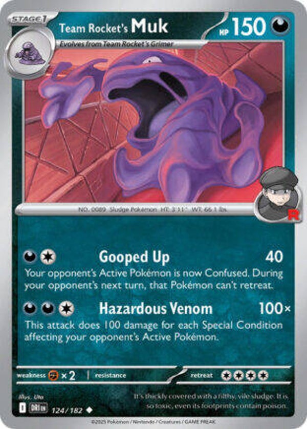DRI 124 Team Rocket's Muk reverse holo