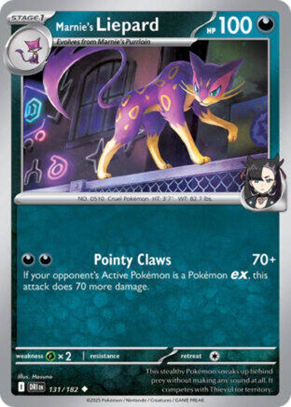 DRI 131 Marnie's Liepard reverse holo