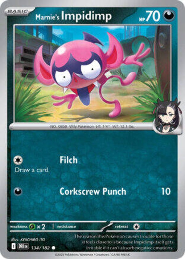 DRI 134 Marnie's Impidimp reverse holo