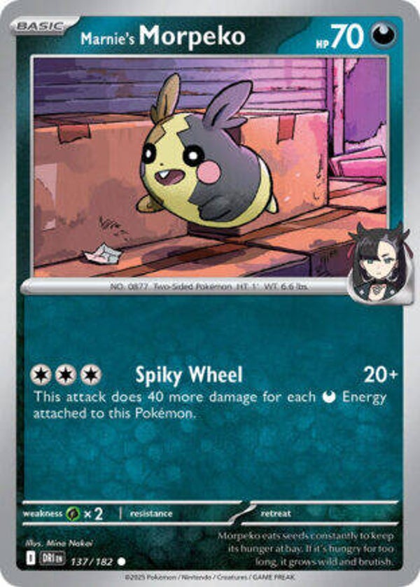 DRI 137 Marnie's Morpeko reverse holo
