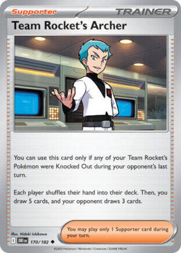 DRI 170 Team Rocket's Archer reverse holo
