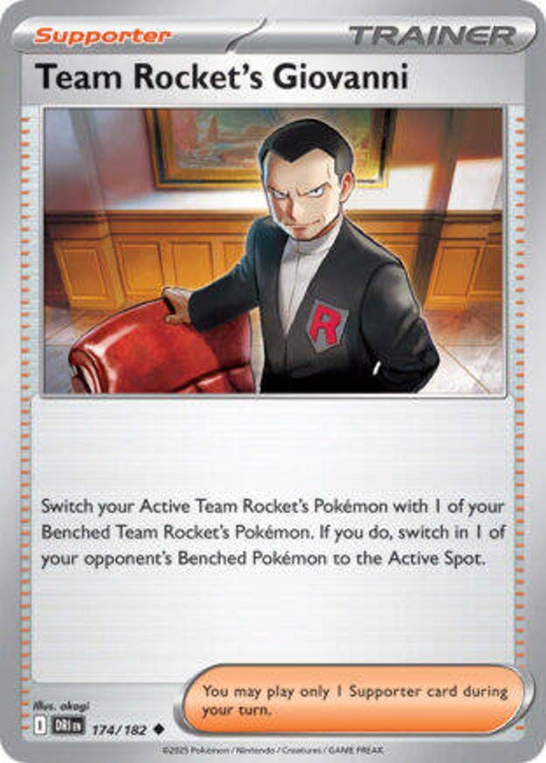 DRI 174 Team Rocket's Giovanni reverse holo