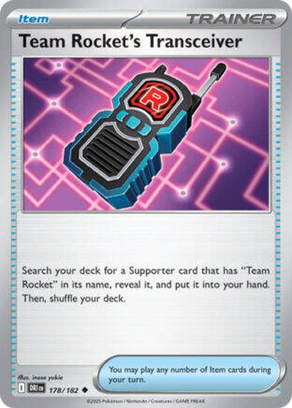 DRI 178 Team Rocket's Transceiver reverse holo