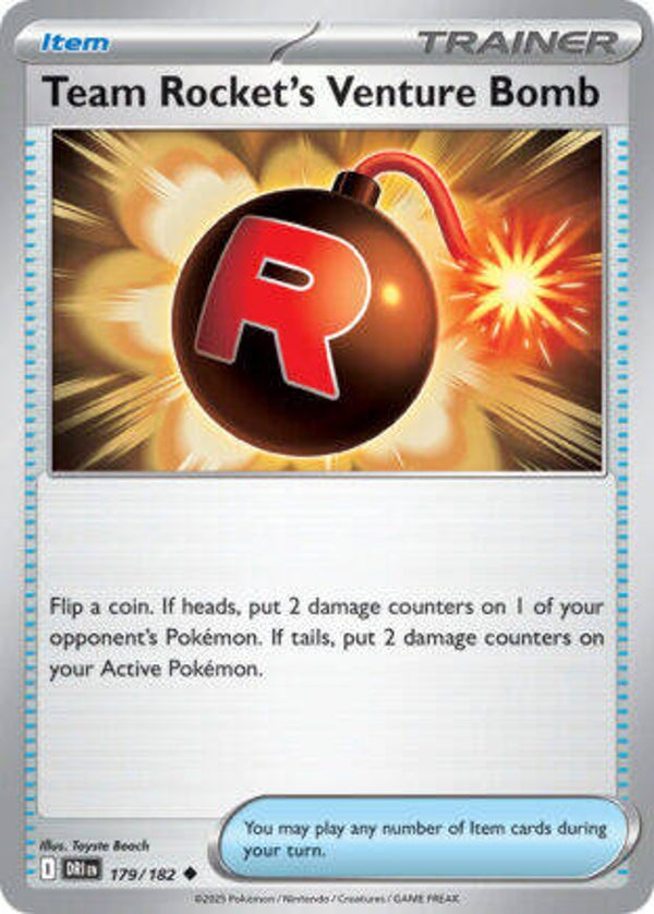 DRI 179 Team Rocket's Venture Bomb reverse holo